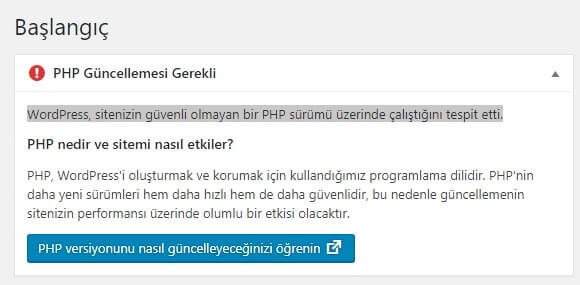 Php Sürüm Değiştirme